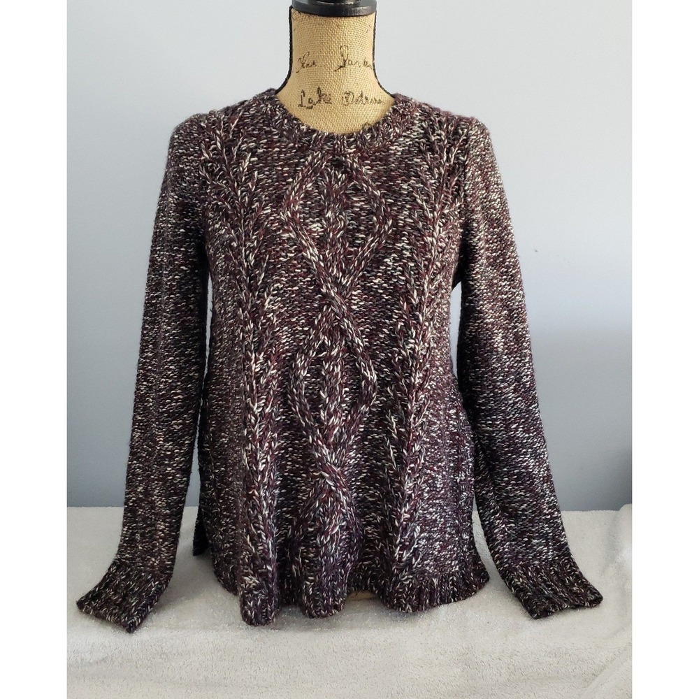 Madewell Womans Pullover Crew Neck Sweater Black/ Grey Size Small